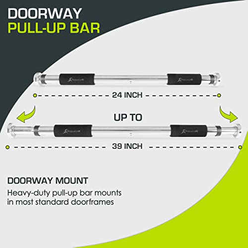 ProsourceFit Heavy Duty Doorway Mount Pull Up/Chin-Up Bar, Adjustable with Foam Grips for Home Workouts by ProsourceFit - Image 3
