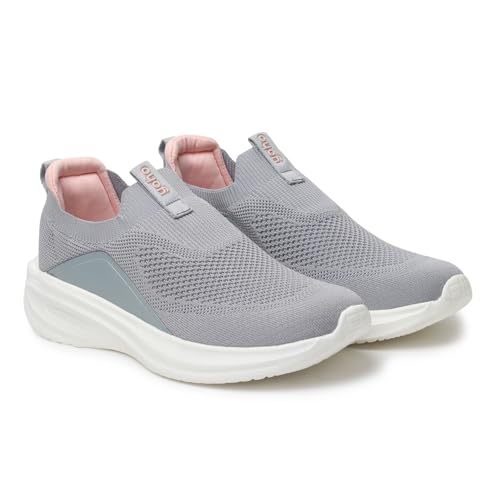 Image of YOHO Knitted Slip-Ons for Women |Lightweight, Stylish, Breathable Casual Loafer Shoes |Extra Soft Insole & Shock Absorbing for Walking Without Lace Ladies SOS-112