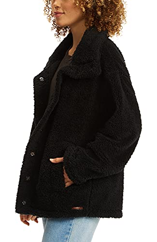 Billabong Womens Days Sherpa Warm N Cozy Polar Fleece Jacket, Black/Black, Medium Us #TOP3
