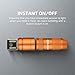 OLIGHT IMINI 2 EDC Rechargeable Keychain Flashlight, 50 Lumens Compact and Portable Mini LED Keyring Lights with Built-in Battery Ideal for Everyday Carry and Emergencies (Orange)