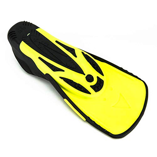 Nadadeira Aqua Fins Hammerhead Unissex Preto/Amarelo 36/37