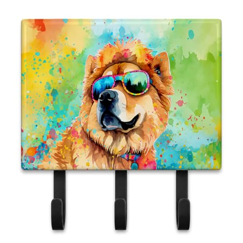 Caroline's Treasures Chow Chow Dogs Decorative Ceramic Triple Wall Hook