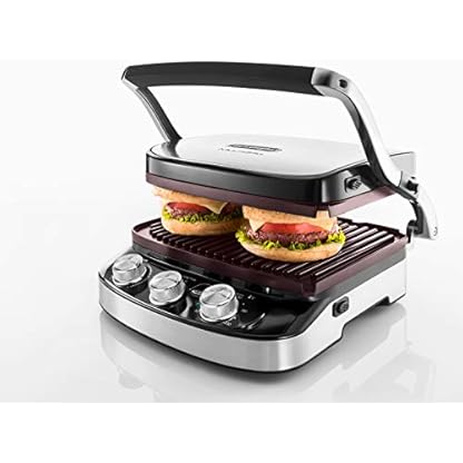 De'Longhi Kontaktgrill CGH 912C, silber/schwarz – Bild 6