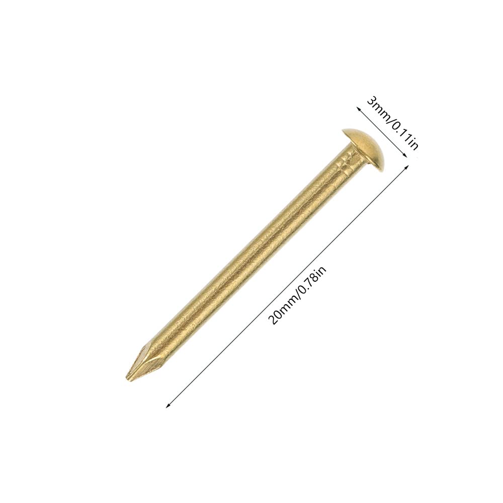 No More Nails 300 Pcs Brass Gold Nails And Pins Assortment, Steel Wall Pins Tacks Nails For Woodworking, Panel Pins For Hanging Picture, Frame