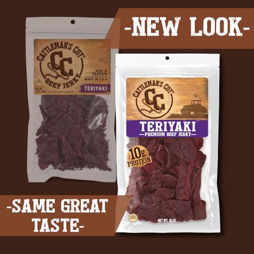 Cattleman's Cut Teriyaki Beef Jerky, 10 Ounce