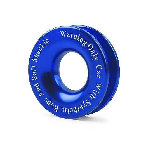 Cuerda de remolque con grilletes suaves sintéticos y anillo de recuperación de 41000lbs para camión
