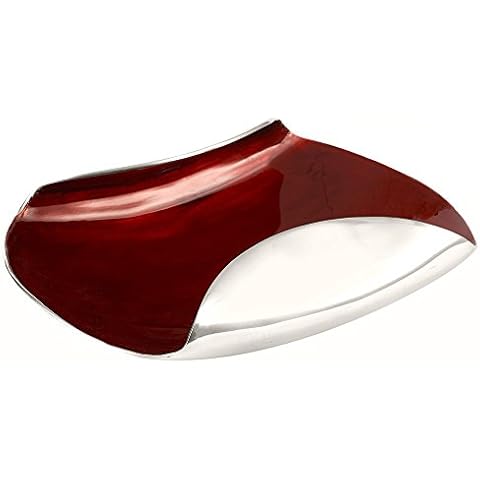 The London Homeware Company Grosvenor - Folded Metal & Red Enamel Fruit Bowl Cover