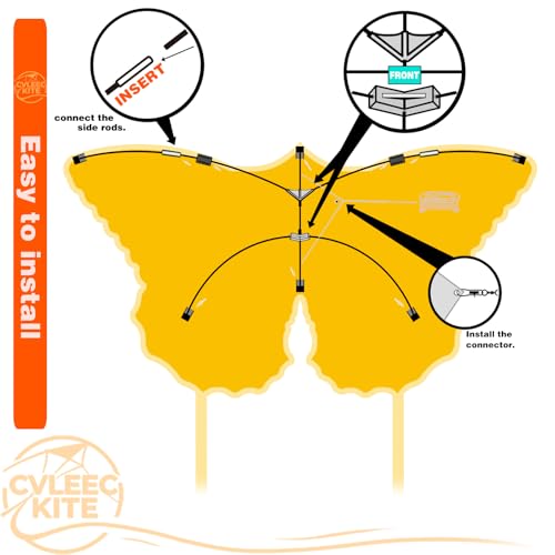 Butterfly Kite for Kids & Adults, Outdoor Kite, Perfect for Beginners, Easy to use, Ideal for Beaches, backyards, Grassy Areas（Ukiyo-e）