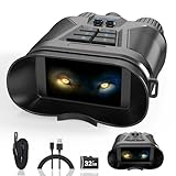 Night Vision Goggles, 4K Night Vision Binoculars for Adults, 3.2'' HD Screen Thermal Binoculars 32GB TF Card can Save Photo Video for Outdoor Camping and Wildlife Observation, Cool tech Gifts for Men