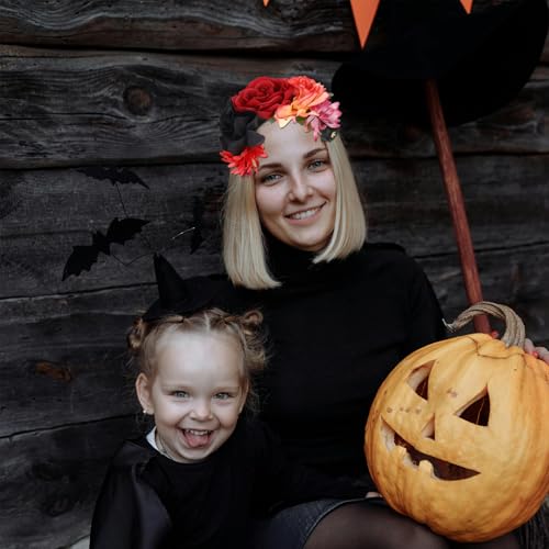 Bandeau pour Cheveux D'halloween Rose Accessoire Serre-tête Thématique