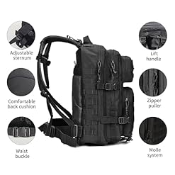 Oreunik 45l military tactical backpack molle waterproof backpack large assault pack for outdoor trekking camping hiking etc