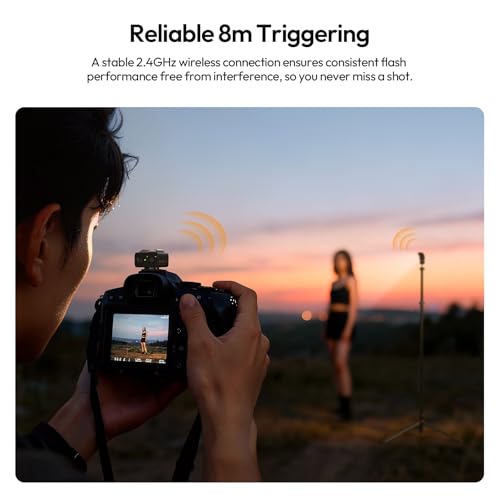 Image of ULANZI LA10 Mini Flash Trigger for Sony, Canon, Nikon, Fujifilm, Olympus DSLR Cameras - 2.4G Wireless Flash Trigger Receiver & Transmitter, Off-Camera Flashes, Universal Hot Shoe, Multi-Light Setup