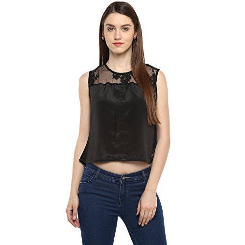 Image of Women's Polyester Net Lace Top