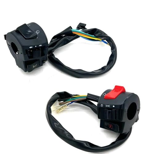 Motorcycle Switch 22mm Boutons Guidon Étanche et Résistant Moto