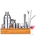 Juego de Cocteleria,21 Piezas Shaker Cocktail Profesional de Acero Inoxidable,Coctelera para Cócteles de 750 ml con Soporte de Exhibición,Cocteleria Accesorios para Hogar, Bar y Fiesta