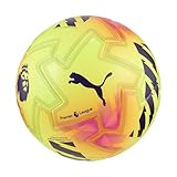 Puma Unisex Orbita Pro Premiere League Soccer Ball (FIFA Quality Pro), Fluo Yellow-Multicolor AH25, 5 Puma Orbita Pro Pl Lights (FIFA Quality