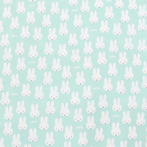 KOKKA オックス 生地 ミッフィー フェイス miffy うさぎ 綿 布 入園 入学 (ミント)の商品画像（Amazon）