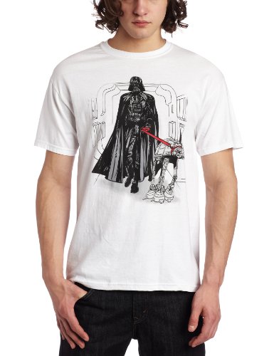 Star Wars Camiseta de Star Wars para hombre, Blanco, Large