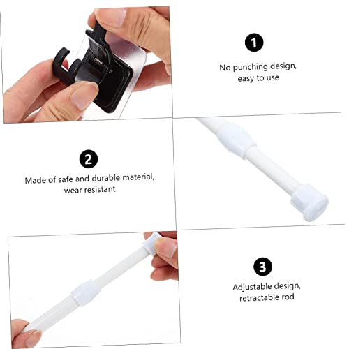 Tringle extensible sans perçage résistante pour rideaux et fenêtres - 8