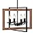 17'' Farmhouse Chandelier for Dining Room,4-Light Rustic Dining Room Light Fixture Over Table,Wood Chandelier Kitchen Island Lighting Hanging Ceiling Light for Kitchen Foyer Entryway Hallway