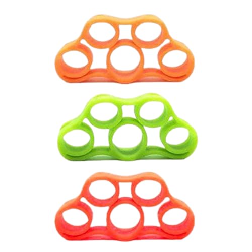 COUGAR Professional Silicone Hand Gripper for Men & Women, Fingers Grip Strengthener for Forearm, Wrist & Hand Workout Fitness Equipment for Home & Gym Training with 3 Resistance Levels (Multicolor, Set of 3)