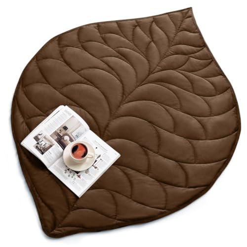 Image of Kaisa Weighted Blanket for Adults 7lbs 41 inch x 53 inch, Soft Heavy Cozy Luxury Crystal Velvet Small Weighted Lap Blanket, All-Season Blanket, Machine Washable, Brown