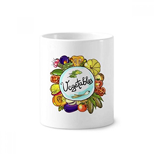 Gobelet céramique blanc 350ml radis chou et maïs amovible