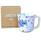 マグカップ 軽量 軽いマグ プレゼント 電子レンジ対応 ギフト箱入り 有田焼 藍の花 軽々マグ 日本製