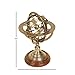 Deco 79 Brass Metal Compass Armillary Globe, 11