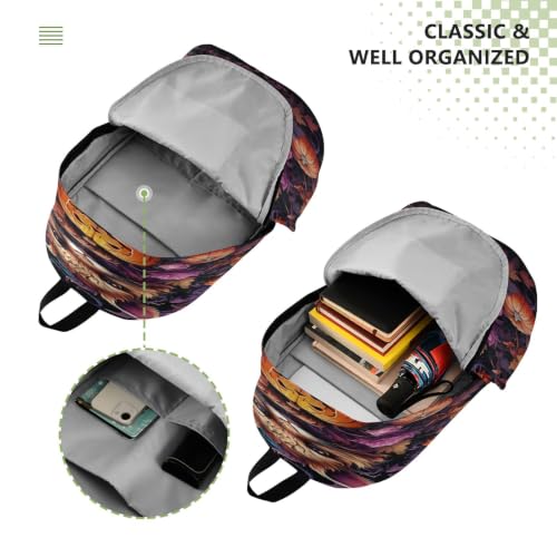 Sac à dos ordinateur portable Halloween citrouille pour voyage et loisirs - 4