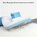 Cat Brush, Self Cleaning Slicker Brush, Skin-Friendly Grooming Tool for Cats & Dogs, Easily Removes Shedding Hair & Mats, Pet Massaging Tool for Long and Short, No Hair Build-Up, Easy to Clean