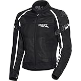 flm jacke herren  FLM Motorradjacke mit Protektoren Motorrad Jacke Sports Textil Jacke 1.2 schwarz/weiß L, Herren, Sportler, Ganzjährig