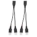 Produktbild 30cm USB Splitter Kabel PNGKNYOCN USB 2.0 Buchse auf Dual USB A Stecker Y Hub Adapterkabel für Computer und Handys etc. Nur EIN Anschluss für die Datenübertragung ( 2er Pack)