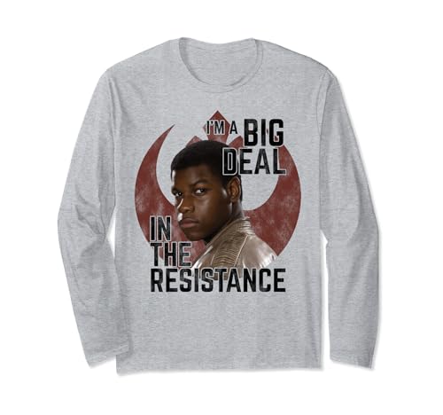 T-shirt Star Wars Finn long sleeve pour fan de la Resistance