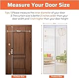Anpro Magnetic Fly Screen Door,Heavy Duty Self-Sealing Mesh,Powerful Magnets and Full Frame Magic Tape Magnetic Fly Screen Door,Automatically Closes 90 x 212 cm - Image 3