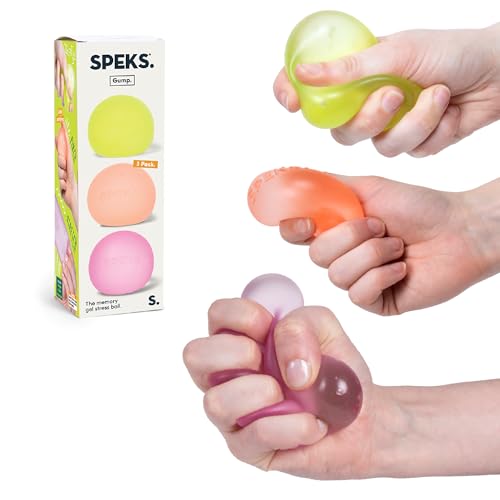 Speks Gump Stress Balls | Ultra Soft Squishy Fidget Toy for Adults & Teens | Stress Relief & Desk Toy (Warm)