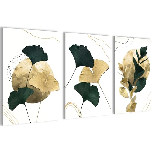 Tableau decoration murale dore de prestige sans cadre salon