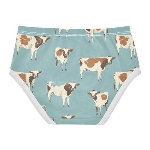 Wusikd Cows Girls' Underwear Cotton Girls Briefs Soft Toddler Underwear 2T2