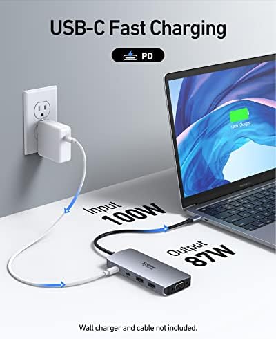 Selore USB C Docking Station Dual HDMI Monitor Adapter USB C Hub 4 Monitors - 4