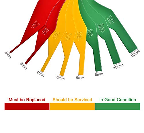 Iteq Brake Lining Thickness Gauge 8 Piece Sae & Metric Steel Constructions #TOP1