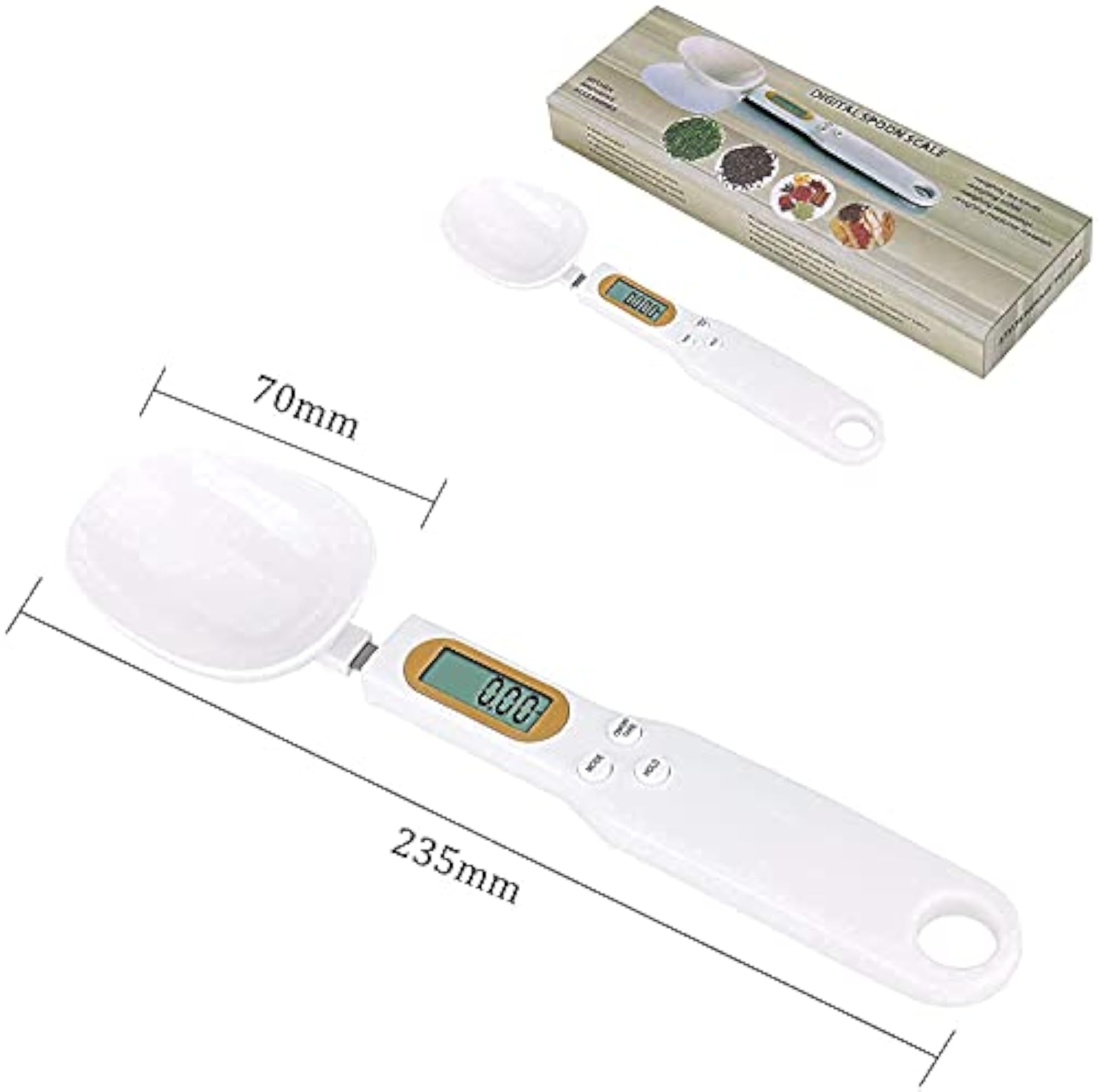 Electronic Kitchen Measuring Spoons, Digital Food Scale