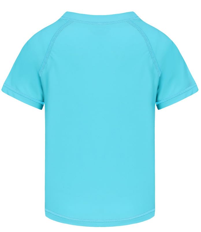 Camiseta de natación para niños con protección UV, camiseta de natación para niños, manga corta, protección antiarañazos, camiseta de secado rápido