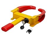 SICHER VERSCHLOSSEN - Mit Verschlusskappe am Schloß und inkl. 2 Schlüsseln, dadurch kein Wassereintritt und Schutz vor Korrosion bei langer Standzeit. Das sichere Schloss der Kralle garantiert, dass sie nur vom Besitzer selbst entfernt werden kann.