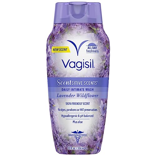 Vagisil Scentsitive Scents Plus Daily Intimate Vaginal Wash for Feminine Hygiene, Spring Lilac