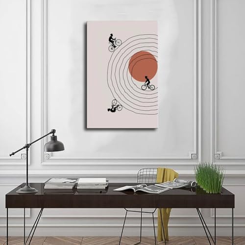 Toile athlète 30x45 cm pour la décoration murale du salon