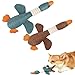 Efymosce 2 Stück Hundespielzeug Unzerstörbar,Anti Stress Ente für Hunde,Spielzeug Hund,Unzerstörbares Hundespielzeug,Welpenspielz... Toys,Kuscheltier Gans für Aggressive Kauer
