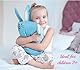 kinder Fluff Kissen für Kinder Bett mit Kissenbezug - Nackenkissen mit 230T Baumwolle & Daunen Alternative Füllung- Hypoallergen bettwäsche- Baby Pillows for Sleeping fur babybett -Blau