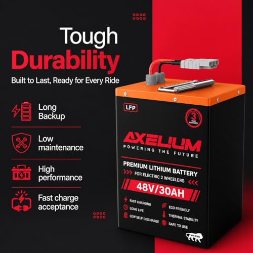 Image of 48V 30Ah LiFePO4 | 1.4kWh High-Performance Lithium Battery for Electric Scooter | BMS Protection | 2500 Cycles | Fast Charging Lightweight LFP EV Battery Pack