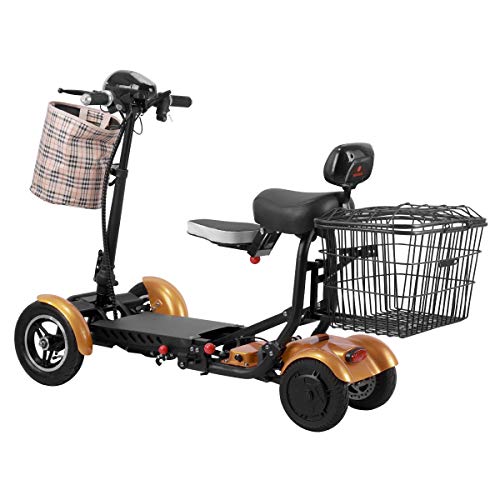 Thrive Mobility 4-Wheel Electric Scooter For Adults, Power Scooter, Mobility Scooters (Yellow) #TOP6