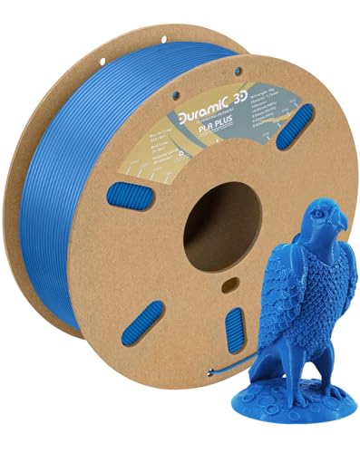 Image of DURAMIC 3D PLA+ Printer Filament 1.75mm PLA Plus Neatly 2Kg Spool(2.2lbs) | PLA Pro Tougher and Stronger, Dimensional Accuracy Probability + /- 0.02mm Blue